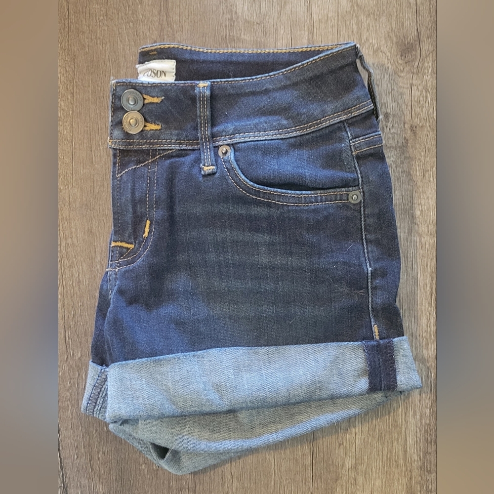 Mid rise Hudson jean shorts